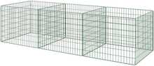 Kompostikast Outsunny, 1680 L, 270 x 90 x 70 cm, teras