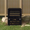 Komposter Mobellex, 63,5 x 63,5 x 77,5 cm, must, männipuit