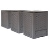 Aiakompostrid Mobellex, 900 L, 60 x 60 x 83 cm, pruun, 3 tk