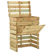 Aia kompostikast Mobellex, 80 x 50 x 100 cm, immutatud mänd, liistudega