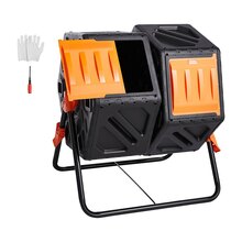 Kompostikast Vevor KD2, 140 L, kahekambriline, pöörlev