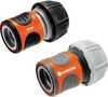 Voolikuühenduste komplekt Gardena Hose Connector Set 18275-20, 19 mm (3/4), 2 tk, hall/oranž