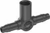 T-liitmik Gardena Micro-Drip-System, 4,6 mm, 5 tk, must