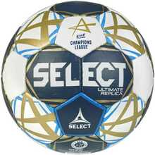 Käsipall Select Ultimate Champions League Replica v25, 13519, suurus 0, valge ja granaatõuna kuldne
