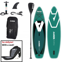 Täispuhutav aerulaud Amber Sport Factor 11.5 Lite DLX pehme istmega, 350 x 90 x 15 cm