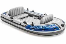 Täispuhutav paat Intex Excursion 4, 315 x 165 x 43 cm, hall