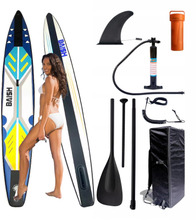Täispuhutav aerulaud Extralink SUP-1069 420 cm, tumesinine