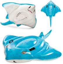 Täispuhutav ujumisrõngas Intex Stingray Ride On 57576, 185 x 145 cm, sinine