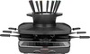 Elektrigrill Gastroback 42567 Raclette Fondue Set Family and Friends, must, 1200 W, 8 inimesele