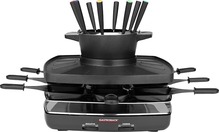 Elektrigrill Gastroback 42567 Raclette Fondue Set Family and Friends, must, 1200 W, 8 inimesele