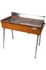Söegrill GrillSymbol Chef XXL, roostetanud COR-TEN teras, 116x65x90 cm