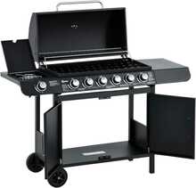 Gaasigrill Outsunny BBQ, must 135 x 50 x 100 cm