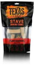 Suitsukuubikud Texas Club Rum Barrel Stave, 15 tk