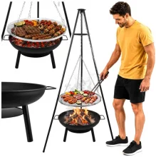 Aia grill kolmjalg Kaminer, 167 x 58 cm