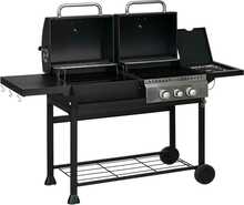 Gaasigrill Outsunny 2+1 põletiga, termomeeter, 3 kW, must