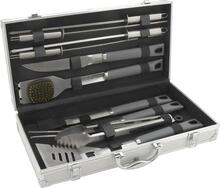 Grillitarvikute komplekt Cattara Gray Line, 11 tk, alumiiniumkohver