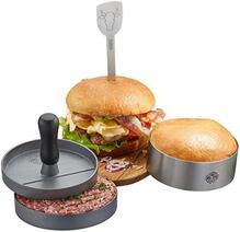 Burgerite valmistamise tarvikud Gefu BBQ G-89494, 3-osaline komplekt