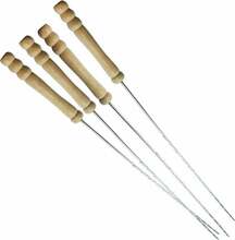 Grillvardad BBQ, terasest, 38,5 cm, 4 tk