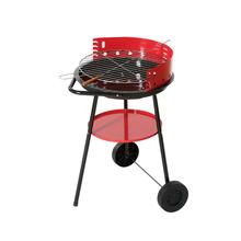 Ovaalne grill, 44x73 cm, punane/must