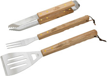 Grillitarvikute komplekt Cattara Wood, 3 tk, 40,5 cm