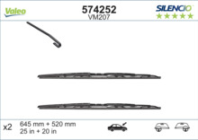 Klaasipuhastite komplekt Valeo Silencio Performance X2 VM207, 645/520 mm
