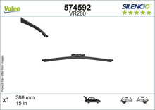 Tagumine klaasipuhasti Valeo Silencio Rear VR280, 380 mm