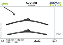 Kojameeste komplekt Valeo Silencio 577980, 650/400 mm