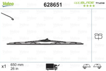 Klaasipuhasti Valeo Optiblade VAL628651, 650 mm