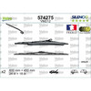 Klaasipuhastajate komplekt Valeo Silencio Performance VM212, 600/450 mm