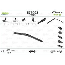 Klaasipuhasti Valeo First Multiconnection FM45, raamita, 450 mm