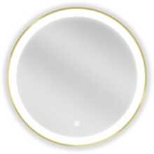 Vannitoapeegel Mexen Esso Gold, 60 cm, LED valgustusega, kuldne