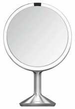 Kosmeetiline peegel Simplehuman Sensor Trio Max, harjatud teras