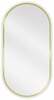 Vannitoa peegel Mexen Loft Oval, 80 x 40 cm, kuldne