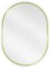 Vannitoa peegel Mexen Loft Oval, 70 x 50 cm, kuldne