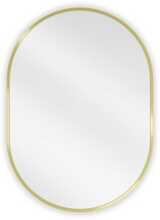 Vannitoa peegel Mexen Loft Oval, 70 x 50 cm, kuldne