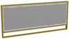 Peegel Kalune Design Polka, 90 x 37.8 cm, kuldne/valge