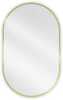 Vannitoa peegel Mexen Loft Oval, 90 x 55 cm, kuldne
