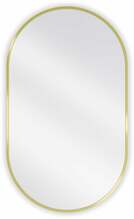 Vannitoapeegel Mexen Loft Oval, 85 x 50 cm, kuldne