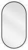 Vannitoapeegel Mexen Loft Oval, 75 x 40 cm, must