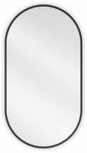 Vannitoapeegel Mexen Loft Oval, 75 x 40 cm, must