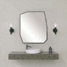 Peegel Kalune Design Quartz, 70 x 60 cm, must