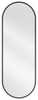 Vannitoa peegel Mexen Loft Oval, 100 x 35 cm, must