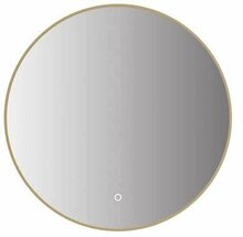Peegel Vento Tiziano, 60 x 60 cm, LED, hall/kuldne