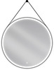 Vannitoapeegel Mexen Reni, 90 cm, LED valgustusega, must