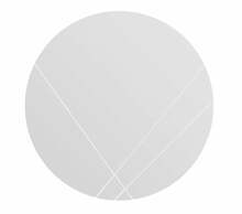 Peegel Kalune Design Lopi, 60 x 60 cm, valge