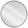 Vannitoapeegel Mexen Loft Round, 90 cm, must