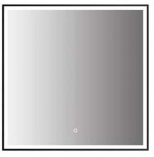 Peegel Vento Monza Quadro, 80 x 80 cm, LED valgustusega, must