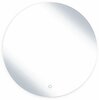 Peegel Orandiu A, 80 x 80 x 4 cm, LED valgustusega, hõbe
