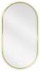 Vannitoa peegel Mexen Loft Oval, 75 x 40 cm, kuldne
