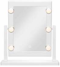 Kosmeetiline peegel 4Living, 37 x 41 cm, LED valgustusega, valge